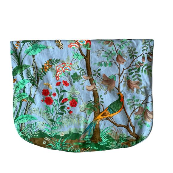 Authentic Gucci Tian Print Travel Garment Bag Blue Luxury Travel Accessory NEW - Picture 11 of 16